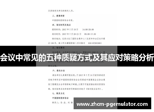会议中常见的五种质疑方式及其应对策略分析