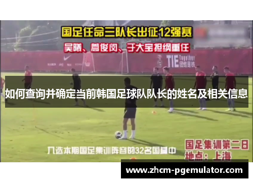 如何查询并确定当前韩国足球队队长的姓名及相关信息