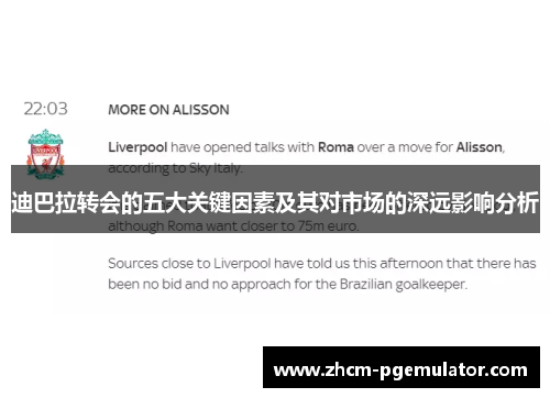 迪巴拉转会的五大关键因素及其对市场的深远影响分析 迪巴拉转会的五大关键因素及其对市场的深远影响分析